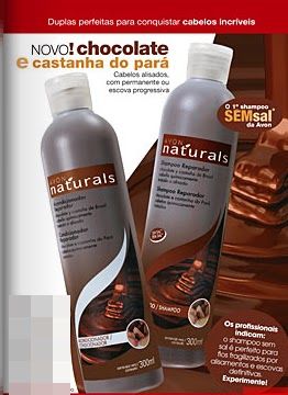 Shampoo Avon Naturals Chocolate e Castanha